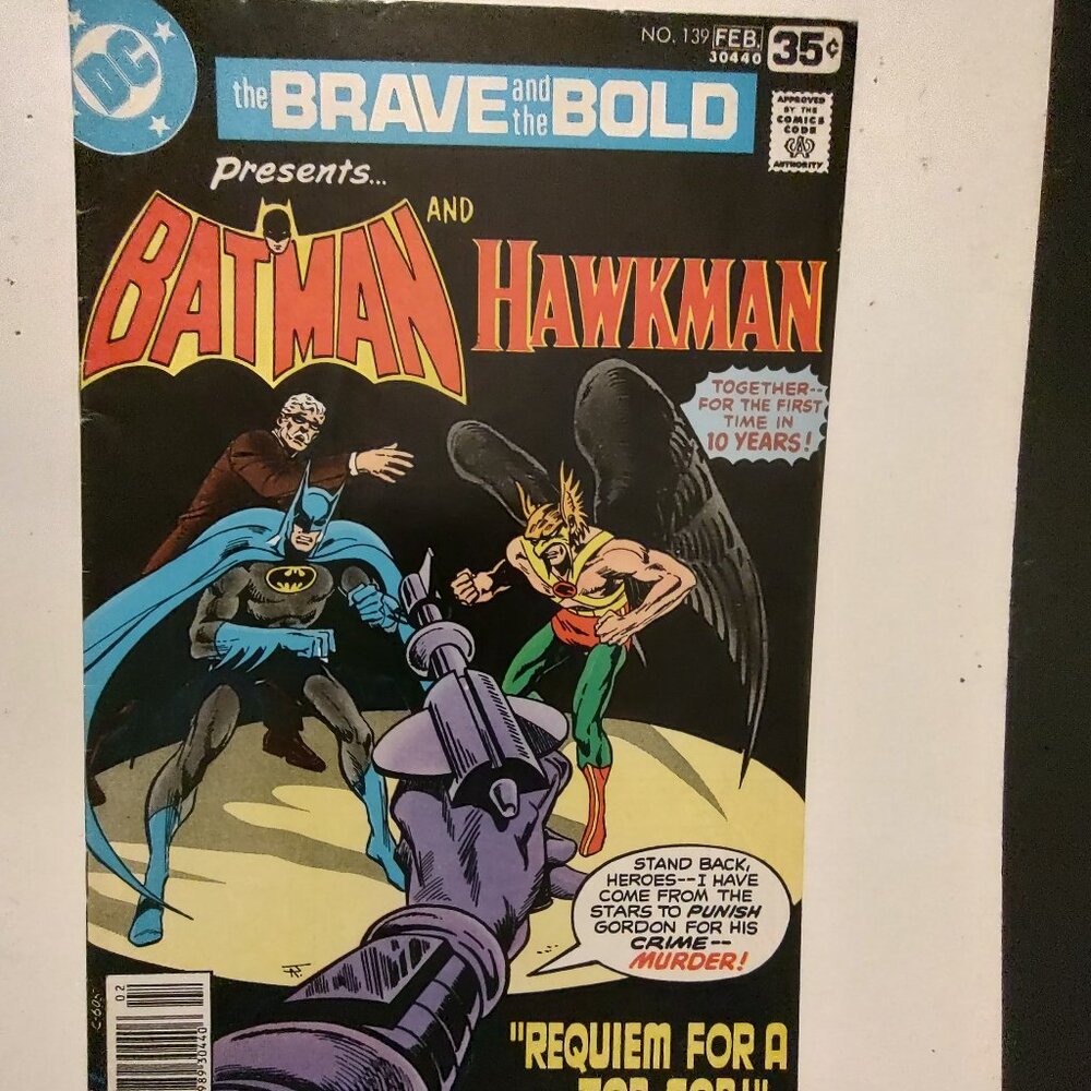 BRAVE AND THE BOLD # 139 BATMAN HAWKMAN COVER BY JIM APARO BY BOB HANEY